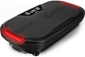 Sportstech 3D Vibration Plate VP300 | Mega Fat Burner + 5 bandes de fitness supplémentaires | Vaste surface +2x1000W Puissance moteur + Haut-parleur Bluetooth + Télécommande | Fitness Training at Home