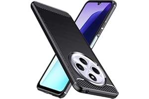 Natbok Funda para Xiaomi Redmi 14C/Redmi A4/A3 Pro/Poco C75,TPU Suave + Fibra de Carbono Flexible Carcasa,Grado Militar a Prueba de Golpes,Anti-Raspaduras,Antideslizante Funda para Redmi 14 C,Negro