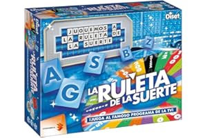 Diset, La Ruleta de la Suerte Juego de Mesa de 2 a 4 Jugadores, a Partir de 12 años en Español, Rojo