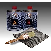 Tessuto Carbonio-Kevlar Esagonale 3K 240g/m² - Nero, Rosso, Blu, Giallo (Blu, 100x50 Cm) - Foto 3