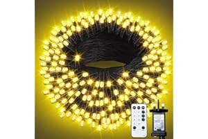ARKOCHIC 35M Christmas Lights Outdoor Warmwhite, 300 LED Christmas Tree Lights, IP65 Waterproof Fairy Light Plug in, Linkable String Light with 8 Modes/Timer for Outside Indoor Decorations/Garden