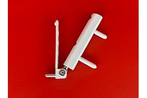 FTF - FENSTERTECHNIK Winkhaus Palier d'angle de réparation pour fenêtres et portes de balcon composé de FL.K et ESV (laqué blanc)