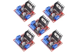 AOICRIE Mini Stepper Motor Drive Controller Board-Modul L298N verdoppeln H-Brücke DC-Stepper für Arduino Smart-Auto-Roboter (5pcs)