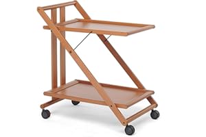 Foppapedretti Sprint Carrello Portavivande, Noce