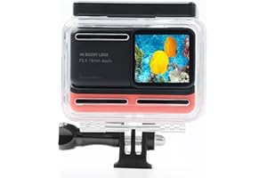 Fotoleey Alloggiamento sommergibile per obiettivo Insta360 One RS 4K Boost