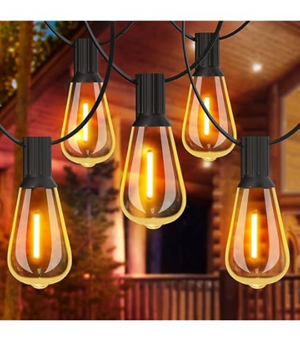 ZOTOYI Lichtketting Voor Buiten, 7.6 Meter, 9 ST38 led-gloeilampen met 1 Reservelampen, ichtketting Buiten voor terras, feest, tuin, balkon en binnen,bruiloften, terras, waterdicht IP65, warmwit ZOTOYI Lichtketting Voor Buiten, 7.6 Meter, 9 ST38 led-gloeilampen met 1 Reservelampen, ichtketting Buiten voor terras, feest, tuin, balkon en binnen,bruiloften, terras, waterdicht IP65, warmwit