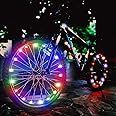 balabaxer LED Waterproof Bike Wheel Light, Night Cycling Bicycle Wheel Light, 3 Lighting Modes,Easy Install, (with Battery)
