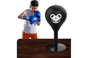 NEWHSY Desktop Punch Bag for Adults Fun Punch Rage Bag with Suction Cup Stand Stress Relieving Punching Bag Fun Gifts for Coworker Friends