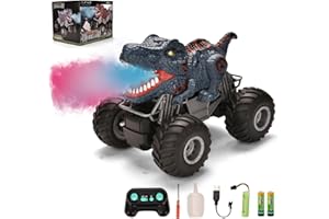 Doahurry Dinozaur zdalnie sterowany dla dzieci, Monster Truck pilot samochodowy, dinozaur, samochód zdalnie sterowany zabawka, samochód dla dzieci, chłopiec, 3, 4, 5, 6, 7, 8 lat, prezent dla chłopca,