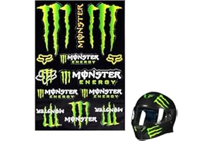 MEIFIYU Motorrad Aufkleber,Monster Energy Aufkleber,Monster Aufkleber,Scooter Aufkleber,Aufkleber Motocross für Autos,Hochwertige Aufkleber für Motorräder Skateboards Autos und Motocross