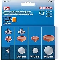 Luabue Druckknopf Set 32-teilig - 15mm Metall Druckknöpfe Schwarz Mit Werkzeug Für Leder & Kleidung