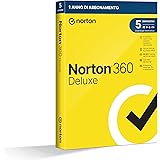 Norton 360 Deluxe 2024, Antivirus per 5 dispositivi, Licenza di 1 anno, PC, Mac, tablet e smartphone