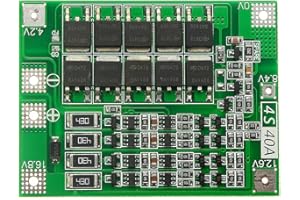 DollaTek 4S 16.8V 40A 18650 Caricabatterie PCB Scheda di protezione BMS Caricabatteria agli ioni di litio Caricabatterie Lipo Cella per motore trapano con bilanciatore