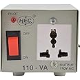 Pluto Accessories HEC 220 to 110 V Voltage Converter (100 W) - Grey