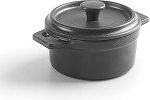 Lacor - 63400 - Cacerola Mini, Cacerola Con Tapa, Fabricado en Melamina, Apta para Lavavajillas, Libre de BPA, Ø10 cm, 210 ml, Gris