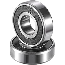 4 Stück F6201-2RS Flanschkugellager 12x32x10mm - Chromstahl Doppelt Versiegelt