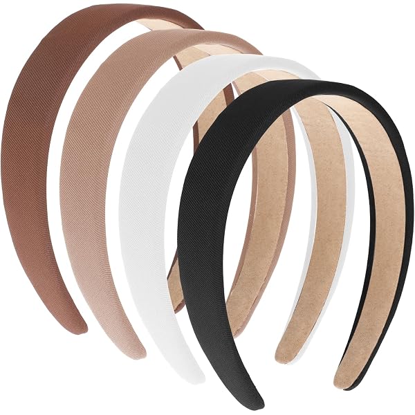 Haarreifen Für Damen & Kinder – 2 Cm Breit, Schwarz, Rutschfeste PU-Leder-Rückseite, 2 Stück, Ohne Zähne