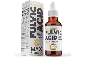 Fulvic Acid Trace Minerals - Max Strength - 100 Day Supply - 50ml - Nutrition Eighty Twenty