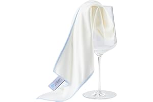 culiclean Chiffons de Polissage en Microfibre pour des Verres et Surfaces très Brillants/sensibles - fabriqué en Autriche (2 pièces 40x60cm, Blanc-Bleu)