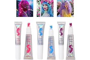 ‎SITOVELY Sitovely 3PCS Glow in The Dark Haarkreide Set für Mädchen,Neon Fluoreszierender Haarkreidekamm Hair Chalk Temporäre Haarfarbe Hair Color Dye,Auswaschbare Haarkreide für Geburtstag Cosplay DIY
