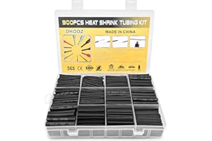 Lectorias 900 Pièces Gaine Thermorétractable, Gaine Retractable pour Fil Electrique, Manchon Thermoretractable, Gaines Thermorétractables, Tube Thermorétractable pour RéParations de CâBlage à Souder