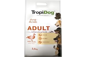 TROPICAL Sucha karma dla psa premium z kaczką i ryżem dla dorosłych średnich i dużych ras 2,5kg