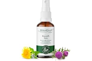 ‎BITTERKRAFT BitterKraft! Original BIO Bittertropfen 20ml Spray - Bitterstoffe nach Hildegard von Bingen - Bittertropfen aus 9 erlesenen Bitterkräutern - 100% Natur - Made in Germany
