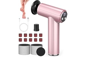 FISHOAKY Pedicure Elettrico Raspa Piedi Professionale 800RPM Calli Piedi Rimozione 9 Velocità Rimuovi Calli Piedi Elettrico Fresa Piedi Leviga Piedi Adatto ad Anziani, Genitori, Insegnanti, Camerieri