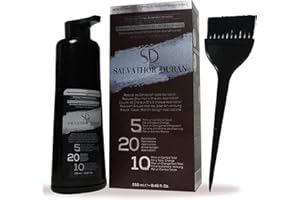 SD SALVATHOR DURAN Tinte Barba Hombre - Tinte Barba - Champu Anticanas Hombre - 20 Aplicaciones - Salvathor Duran - 250 ml.