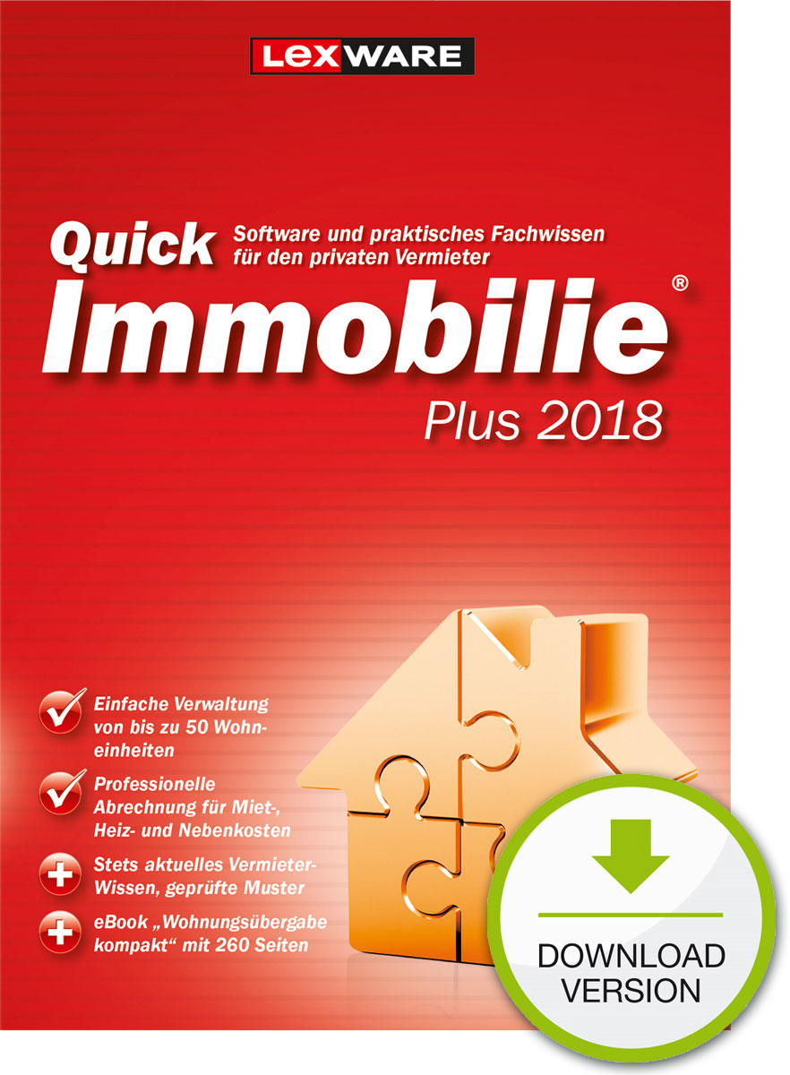 Preisvergleich Produktbild QuickImmobilie Plus 2018 Download [Download]