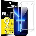 NEW'C 3 Pezzi, Vetro Temperato per iPhone 14, 13, 13 Pro (6,1"), Pellicola Prottetiva Anti Graffio, Anti-Impronte, Senza Boll