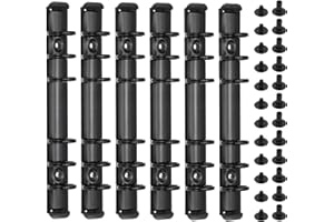‎PATIKIL PATIKIL A6 6-Loch Ringbuchmechanismen, 6er-Set Ringbuchrücken Ersatz für Ringbuchplaner, Schwarz