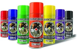 NETTEX MARKSMAN 400ML NETTEX SHEEP MARKER SPRAY LIVESTOCK SHEEP MARKING CATTLE LAMB (Purple)