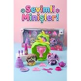 Sevimli Minişler Oyun Seti - Elma Evi, 2'li Fig&uuml;r ve 12 Par&ccedil;a Aksesuarlı Parti Oyuncağı