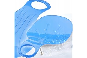 BEGRIS® Ślizgacz dla Dzieci, Jabłuszko Zjazdowe na Śnieg, Ślizg do Zjeżdżania po Śniegu, Ślizg z Rączką Niebieski