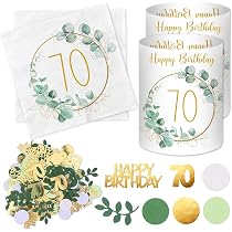 21. Geburtstag Deko Set In Grün & Gold | Mit Folienballons, Girlanden, Luftballons | Partydeko Komplett