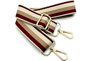 KERIOCUSI Correa de Hombro Ajustable para Mujer, Correa de Reemplazo Bolso Colorida para Mujer con Hebilla de Oro Correa Ancha para Bolso para Piel, Camara, Monedero, Guitarra, Cruzados Accesorios, 05