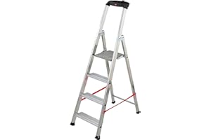 Hailo 8844-011 Professionnel Escabeau Taille XXL avec 4 marches