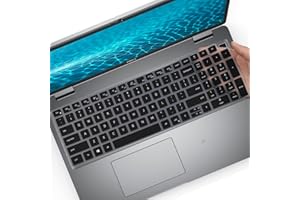 MUBUY-GOL Tastaturschutz für Dell Latitude 5540 5530 5531 5520 5521, Precision 3580 3581 3560 3570 3561 3571 15,6 Zoll Laptop, Dell Latitude 5520 5530 5540, Schwarz