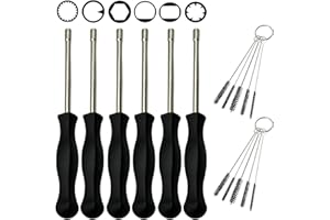 YGQ Vergaser-Einstellwerkzeug für Husqvarna Poulan Craftsman Stihl Echo Weed Eater Fadentrimmer Kettensäge Laubbläser und 2-Takt-Motor Vergaserschraubendreher (6 Pcs Set)