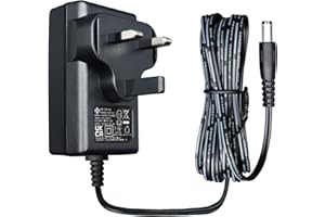 OXZEEWEE 9V 1A 9W 1.8M/6ft Long Power Supply Adapter, AC DC Switching Adapter (Input 100-240V, Output 9Volt 1Amp/1000mA), Wall Mount Transformer Charger Plug, UKCA Listed
