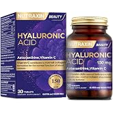 Nutraxin Hyaluronic Acid &ndash; Hyal&uuml;ronik Asit, C Vitamini ve Astaksantin İ&ccedil;eren Tablet &ndash; 30 Tablet &ndash; Alerjen İ&ccedil;ermez
