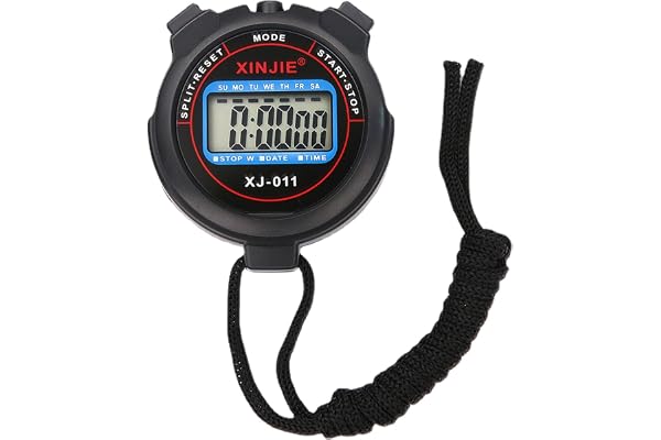 Chronomètre Numérique de Sport Portable - Électronique Étanche à Grand Écran | Compte à Rebours Précis Pour la Natation | Rappel Professionnel