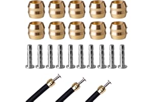 FunWorth Lot de 10 BH90 Olive and Barb, Câble de Frein Hydraulique, Insert de Connecteur Olive Replacement, Tuyau de Vélo, Insert D'olive Compatible avec les Freins Shimano