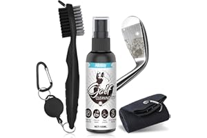 AllisWay 3-in-1 Accessori Golf, Mazze da Golf Pulizia Kit, 100 Ml Mazze da Golf Detergente Spray, Asciugamani Microfibra, Spazzola da Golf, Regali di Golf per Uomini e Donne Golfisti