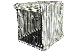 Molly Mutt I Don't Like Mondays 36-inch Dog Crate Cover Large Kennel Cover Measures 36” x 24” x 27”, Two Panel Doors Roll Up, Made from Machine-Washable 100% Cotton Durable, Breathable & Pre-shrunk