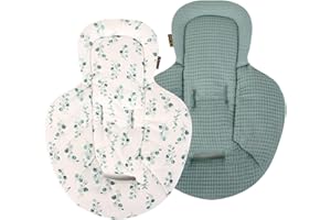 UKJE Baby Swing Insert Compatible with mamaRoo - Infant Insert Liner - Swing Accessories Seat Fabric - Newborn Rocker Cover Liner - Baby Bouncer Cushion - Easy to Install - Jade Eucalyptus
