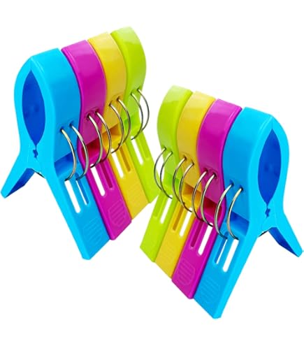 Clip Per Telo Mare - 2 Pezzi, Per Asciugamani E Vestiti, Da Spiaggia E Piscina - Foto 3