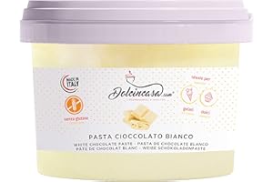 DOLCINCASA.COM Pasta Gelato al Cioccolato Bianco 200g Prodotti per Gelati