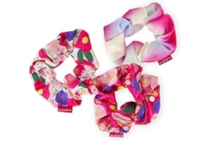 Legami - Set di 3 Hair Scrunchies Hair We Are, Elastici per Capelli, Elastici arricciati con Tessuto Effetto Satinato, Beauty, Hairstyle, Tema Flowers